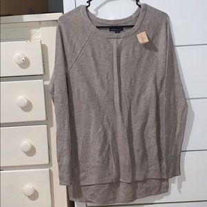 American Eagle Taupe top